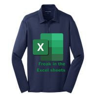 Funny Excel Sheets Freak In The Excel Sheets Silk Touch Performance Long Sleeve Polo