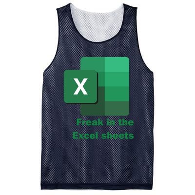 Funny Excel Sheets Freak In The Excel Sheets Mesh Reversible Basketball Jersey Tank