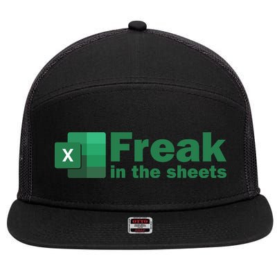 Funny Excel Sheets Freak In The Excel Sheets 7 Panel Mesh Trucker Snapback Hat