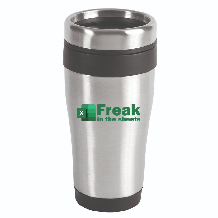 Funny Excel Sheets Freak In The Excel Sheets 16oz Travel Tumbler