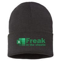 Funny Excel Sheets Freak In The Excel Sheets Sustainable Knit Beanie