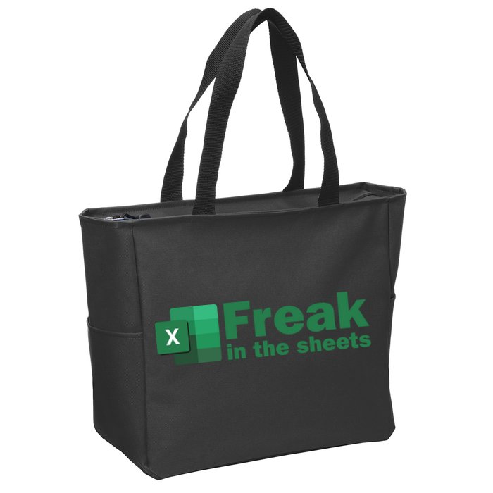 Funny Excel Sheets Freak In The Excel Sheets Zip Tote Bag