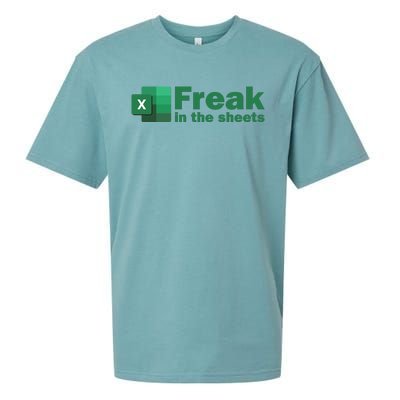 Funny Excel Sheets Freak In The Excel Sheets Sueded Cloud Jersey T-Shirt