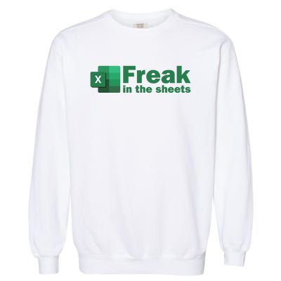 Funny Excel Sheets Freak In The Excel Sheets Garment-Dyed Sweatshirt