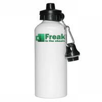 Funny Excel Sheets Freak In The Excel Sheets Aluminum Water Bottle