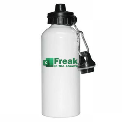 Funny Excel Sheets Freak In The Excel Sheets Aluminum Water Bottle