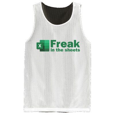 Funny Excel Sheets Freak In The Excel Sheets Mesh Reversible Basketball Jersey Tank