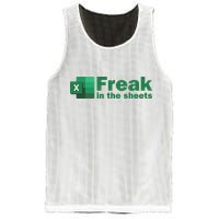 Funny Excel Sheets Freak In The Excel Sheets Mesh Reversible Basketball Jersey Tank