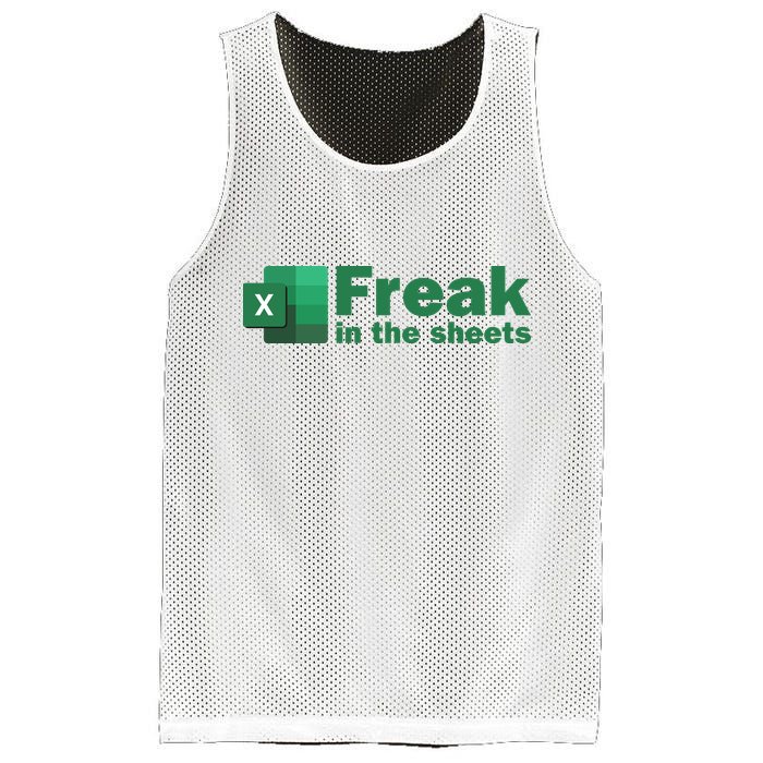Funny Excel Sheets Freak In The Excel Sheets Mesh Reversible Basketball Jersey Tank