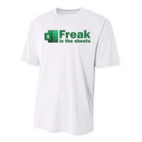 Funny Excel Sheets Freak In The Excel Sheets Performance Sprint T-Shirt