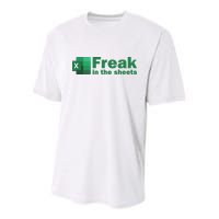 Funny Excel Sheets Freak In The Excel Sheets Youth Performance Sprint T-Shirt