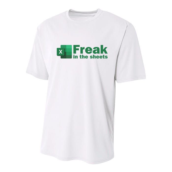 Funny Excel Sheets Freak In The Excel Sheets Youth Performance Sprint T-Shirt