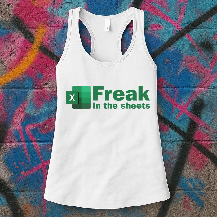 Funny Excel Sheets Freak In The Excel Sheets Womens Tank Top