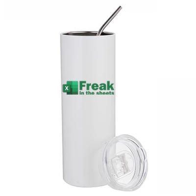 Funny Excel Sheets Freak In The Excel Sheets Stainless Steel Tumbler