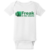 Funny Excel Sheets Freak In The Excel Sheets Baby Bodysuit