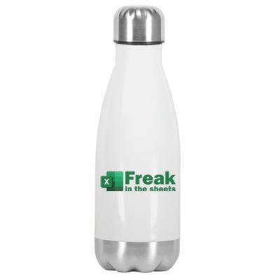 Funny Excel Sheets Freak In The Excel Sheets Stainless Steel Insulated Water Bottle