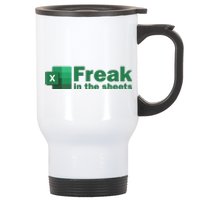 Funny Excel Sheets Freak In The Excel Sheets Stainless Steel Travel Mug