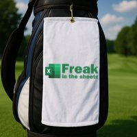 Funny Excel Sheets Freak In The Excel Sheets Golf Towel