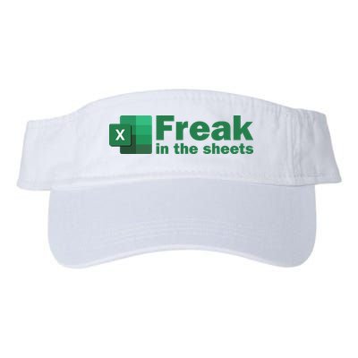 Funny Excel Sheets Freak In The Excel Sheets Valucap Bio-Washed Visor