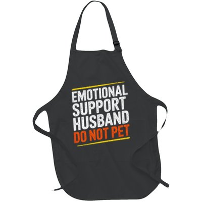 Funny Emotional Support Husband Do Not Pet For Women Apron
