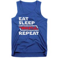 Funny Eat Sleep Wrestle Repeat Wrestling Gift Gift Tank Top