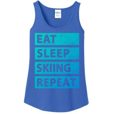 Funny Eat Sleep Skiing Love Skiing Gift Ladies Essential Tank