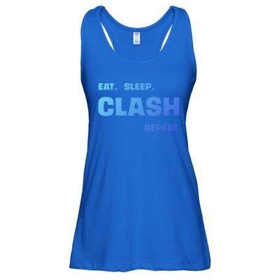 Funny Eat Sleep Clash Repeat Gaming Cool Gift Ladies Essential Flowy Tank