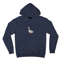 Funny Embroidered Silly Goose In My Silly Goose Era Cute Goose Embroidery Goo Hoodie