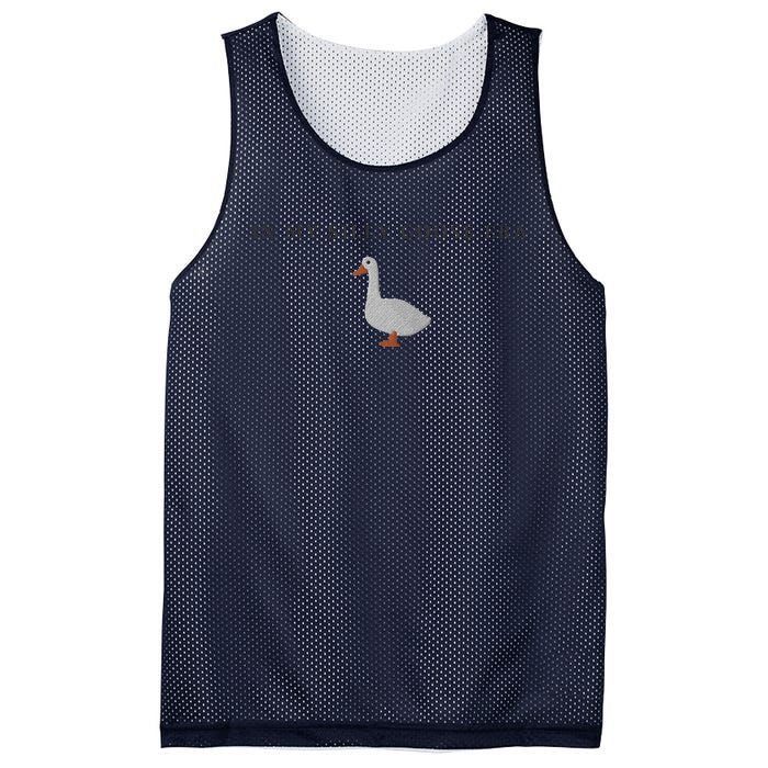 Funny Embroidered Silly Goose In My Silly Goose Era Cute Goose Embroidery Goo Mesh Reversible Basketball Jersey Tank