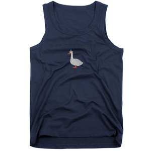 Funny Embroidered Silly Goose In My Silly Goose Era Cute Goose Embroidery Goo Tank Top