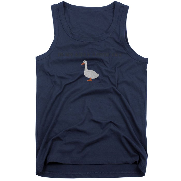 Funny Embroidered Silly Goose In My Silly Goose Era Cute Goose Embroidery Goo Tank Top