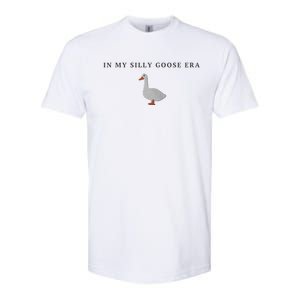 Funny Embroidered Silly Goose In My Silly Goose Era Cute Goose Embroidery Goo Softstyle CVC T-Shirt