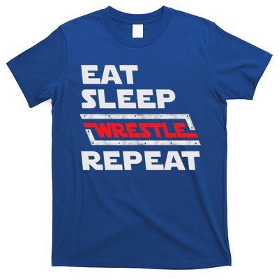 Funny Eat Sleep Wrestle Repeat Wrestling Gift Cute Gift T-Shirt