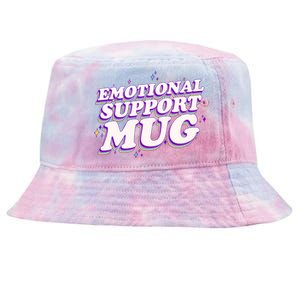 Funny Emotional Support Mug Purple version Tie-Dyed Bucket Hat