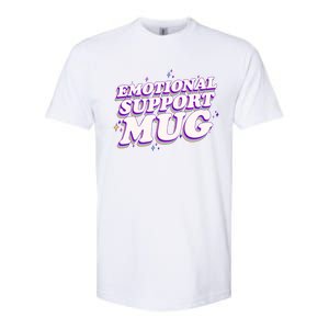 Funny Emotional Support Mug Purple version Softstyle CVC T-Shirt