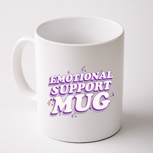 Funny Emotional Support Mug Purple version Coffee Mug