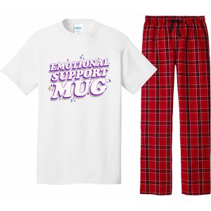 Funny Emotional Support Mug Purple version Pajama Set