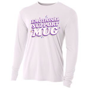 Funny Emotional Support Mug Purple version Cooling Performance Long Sleeve Crew