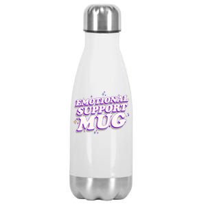 Funny Emotional Support Mug Purple version Stainless Steel Insulated Water Bottle