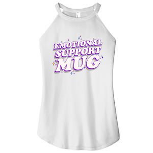 Funny Emotional Support Mug Purple version Women's Perfect Tri Rocker Tank