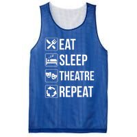 Funny Eat Sleep Theatre Repeat Gift Mesh Reversible Basketball Jersey Tank