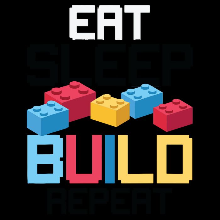 Funny Eat Sleep Build Gift Men Women Cool Blocks Building Cooling Performance Crew T-Shirt