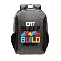 Funny Eat Sleep Build Gift Men Women Cool Blocks Building Vector Backpack