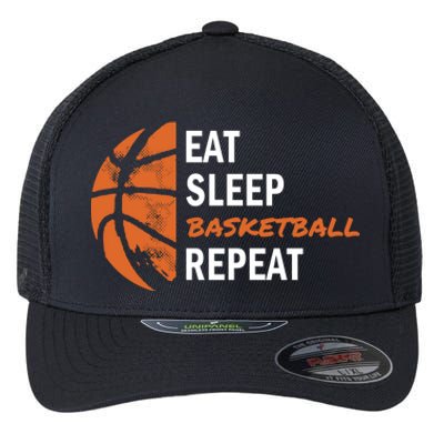 Funny Eat Sleep Basketball Repeat Sports Flexfit Unipanel Trucker Cap