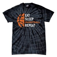 Funny Eat Sleep Basketball Repeat Sports Tie-Dye T-Shirt