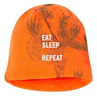 Funny Eat Sleep Basketball Repeat Sports Kati - Camo Knit Beanie