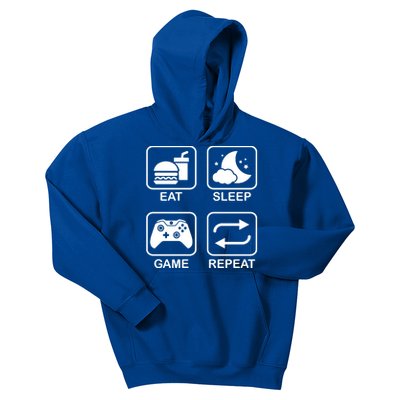 Funny Eat Sleep Game Repeat Gift For Gamer Gaming Lover Gift Kids Hoodie