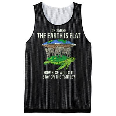 Flat Earth Society Turtle Elephants  Gift Mesh Reversible Basketball Jersey Tank