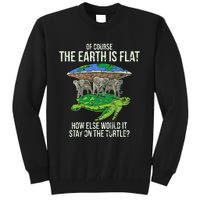 Flat Earth Society Turtle Elephants  Gift Tall Sweatshirt