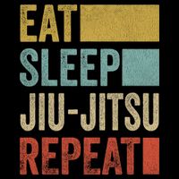 Funny Eat Sleep Jiu-Jitsu Repeat Gift Cooling Performance Crew T-Shirt